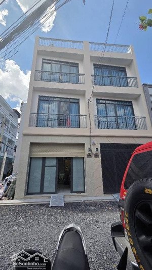 nhà 4 tầng mới xây 100% - đang hoàn công - hẻm thông xe tải - tặng nội thất cao cấp