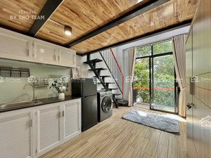 phòng gác 30m2 full nội thất ban công tại tân bình