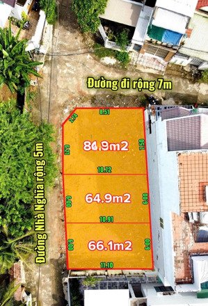 bán đất đẹp đường ô tô vĩnh thạnh ( phường tây nha trang ) 65m2 ngang 6m