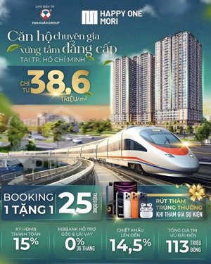 bán cc happy one mori, 2,7 tỷ, 66m2, 2pn đẹp xuất sắc