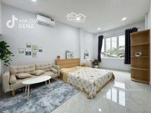 căn hộ studio vách ngăn tách bếp full nội thất cửa sổ trời - máy giặt riêng gần chợ phạm văn hai