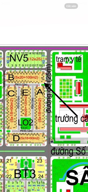 bán đất hud nhóm 1 l02 lô b1, góc đường 25m & 12m, đối diện tiện ích trung tâm, 177m2, giá 6 tỷ