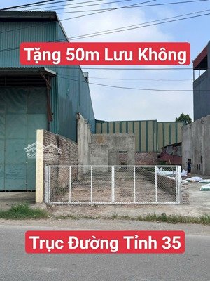 mặt đường tỉnh 35- 500m tới xã nội bài, tặng 50m đất lưu không