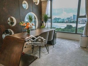 100 tr/th: căn villa trên không - view sông 250m2 khu compound nguyễn văn hưởng 5pn, sẵn nội thất