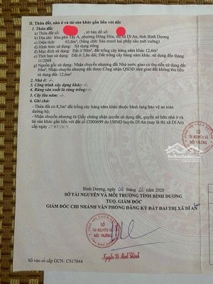 bán nhà riêng chính chủ cách go dĩ an 500m