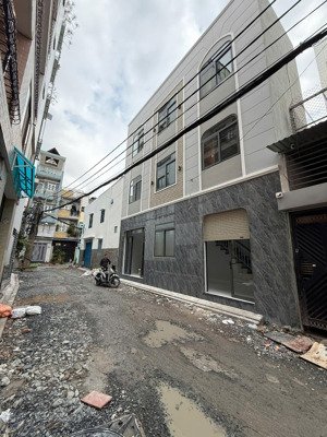 bán nhà xây mới, hẻm xe tải 220 âu cơ f9 tân bình, 4 tầng. dt đất 38m2