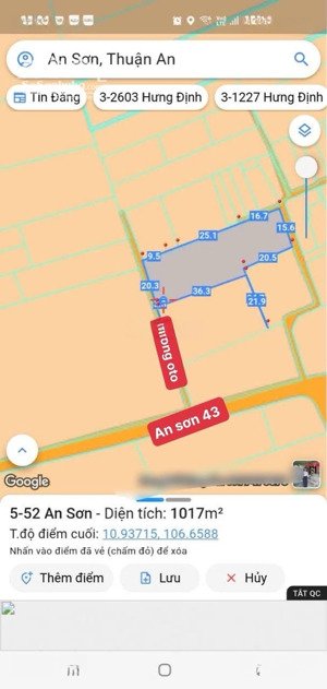 bán đất tại an sơn riverside, 8 tỷ vnd, 1028 m2, hàng hiếm đẹp, nhiều tiện ích