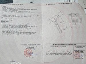 lô đất 6 mặt tiền, 10.5 x 22m. cn 223m2.