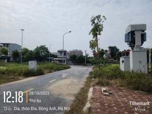 bán mảnh đất phân lô ô tô vỉa hè 5m, đường 15m, khu đầu giá thôn đìa 90m, mặt tiền 5m,