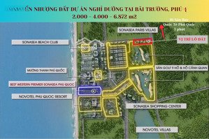 bán lô đất 2.000 - 4.000 - 6.872 m2 để xây khách sạn nghỉ dưỡng đẹp tai bãi trường, phú quốc