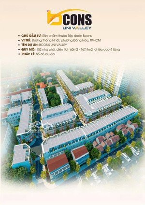nhà phố thương mại bcons univalley