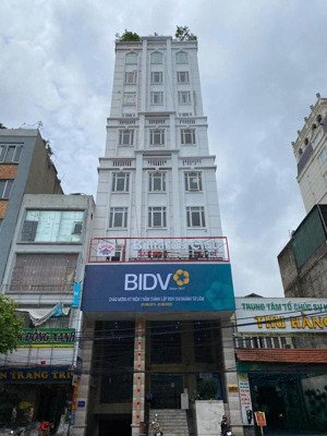 bán tòa nhà văn phòng sổ đỏ chính chủ mặt phố bà triệu 200m2 x 12 tầng , mt 7m