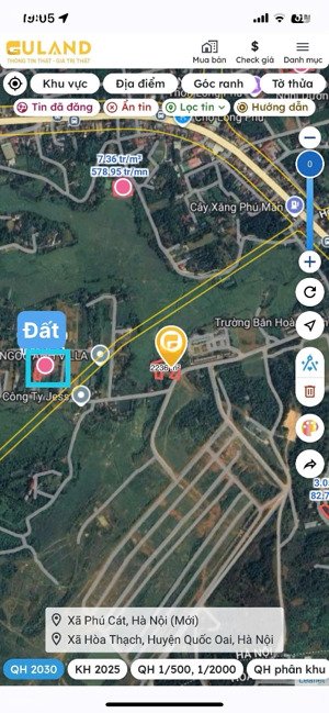 100m2 full thổ cách ql21 chỉ 600m 2.2 tỷ ngay trung tâm hoà lạc