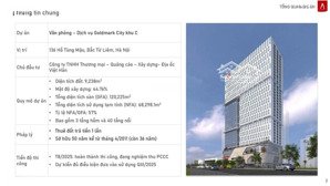 cđt mở bán văn phòng gold mark hạng a - giá chỉ từ 5x tr/m2 - nằm ngay trung tâm quận bắc từ liêm