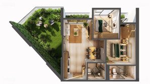 bán căn hộ sky forest căn 2n 2wc sân vườn view bt đảo. giá 6,250 tỷ bao phí, lh 