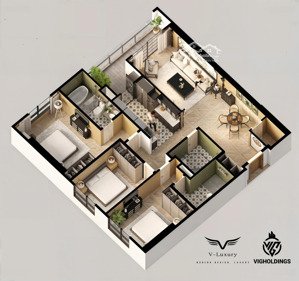 bán nhanh siêu phấm 3pn - 118m2 viha complex 107 nguyễn tuân. chiết khấu ngay 1 tỷ cho khách hàng