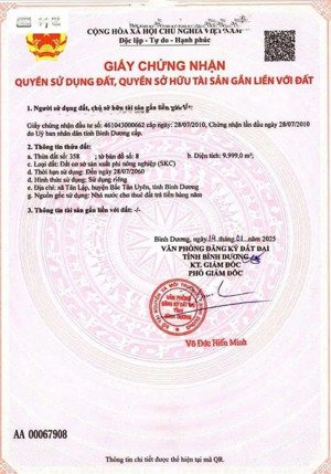 cần bán 10.000m2 đất skc tại tân lập bắc tân uyên bình dương