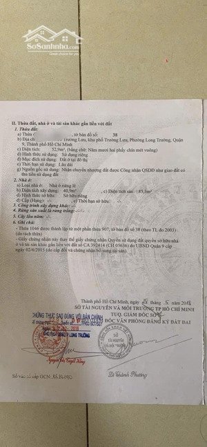 bán nhà riêng tại trường lưu, 3,85 tỷ, 52,9 m2, 2pn, 2wc, quận 9, tp.hcm, giá siêu hời