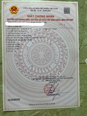 bán đất tại đường phù mã, xã phù linh, sóc sơn, hà nội, 44 triệu/m2, 120 m2