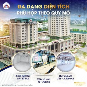 cho thuê văn phòng tại vĩnh trung plaza, 181 triệu, 725 m2, nhiều tiện ích đẹp