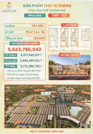 nhà phố liền kề vinhomes green city,vị trí trung tâm-tiềm năng tăng giá mạnh!