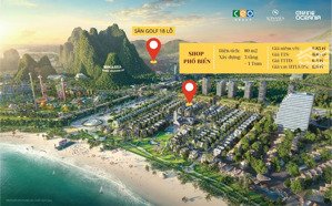 bán căn shop phố biển đẹp chỉ 6 tỷ - xây 3 tầng + 1 tum. ngay quảng trường biển + công viên chủ đề