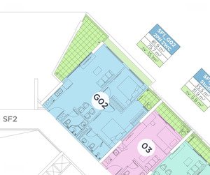 bán sky forest, 2pn sân vườn 15m, tầng trung, view biệt thự đảo, giá 5,x tỷ.