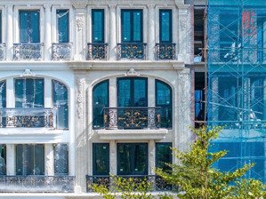 bán nhà phố hà nội 4 tầng 196m² full giá 12,9 tỷ mặt đường tây thăng long- hoàng quốc việt nối dài.