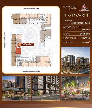 bán shophouse tầng 1 chung cư cao cấp nhất long biên, vốn vào chỉ 1.8 tỷ, lợi nhuận cho thuê 9%/năm