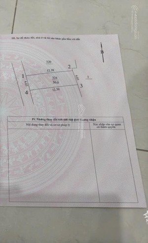 đất văn trì - 50m2 - mặt tiền: 4m - ô tô vào đất - sổ vuông đẹp