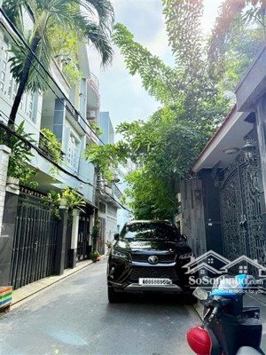 hẻm ô tô trường chinh thông ba vân , 4 x 13 , 4 tầng , khu bàu cát