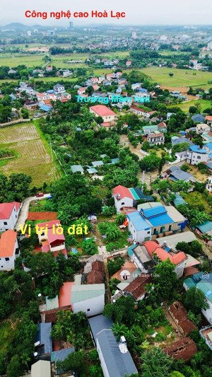 cắt lỗ sâu hơn 2.6 tỷ sở hữu lô đất 72.3m full thổ tại hạ bằng, hòa lạc giá rẻ nhất thị trường