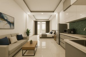 cho thuê căn hộ ban công full nội thất, emart phan văn trị, phạm văn đồng gò vấp