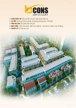 nhà phố bcons uni valley chỉ 7,1 tỷ giá gốc trực tiếp từ cđt