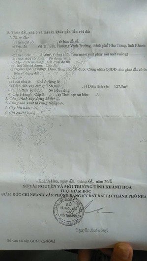chính chủ gửi bán nhà 3 tầng hoàn công mặt tiền 9,67m cách võ thị sáu 20m gần chợ gần biển