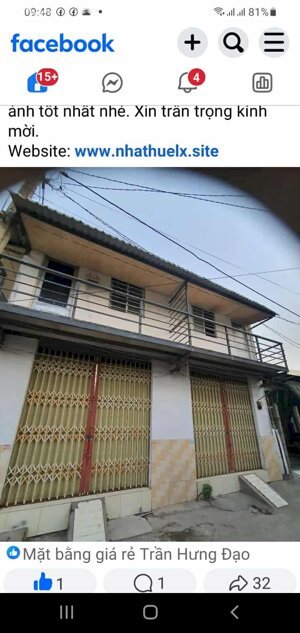 Cho thuê nhà nguyên căn đôi trung tâm Long Xuyên ngày chân cầu cái Dung