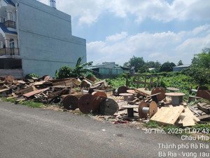 lô đất có thổ cư dt 6x40m; thôn tân lễ b, xã châu pha, thị xã phú mỹ, tp. hồ chí minh