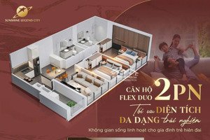 sở hữu căn 2pn - 2wc ngay với mức giá không thể lặp lại căn hộ 2 phòng ngủ - 2 vệ sinh, 70,7m2,