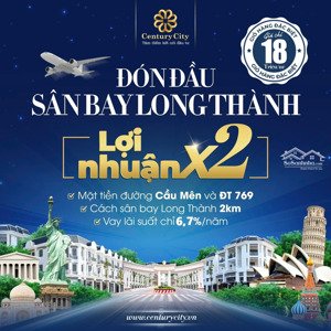 bán đất nền dự án century city, 2,3 tỷ, 100m2, đt 769, bình sơn, long thành, đồng nai - hot!