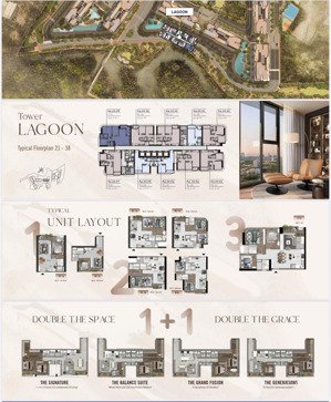 giá gốc cdt - bán cặp căn 1 + 1 toà hoa hậu lagoon - eaton parj