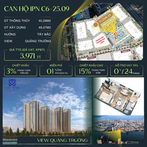căn hộ 1pn siêu hiếm tầng 25 view quảng trường trung tâm chỉ có tại capital square đà nẵng