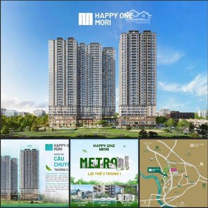 căn hộ 2pn happy one mori, giá chỉ từ 2,2 tỷ thanh toán chỉ 5%, lãi suất 0%