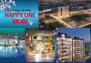 1,3 tỷ căn hộ happy one mori tp. hcm gần aeon mall, booking 25tr tặng 25tr. ck 15%, tặng thêm 100tr