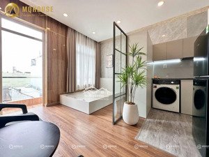 đảo kim cương| căn hộ studio ban công lớn, vách ngăn tách bếp, nội thất hiện đại tiết kiệm điện