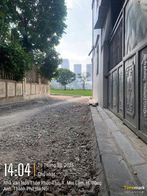 cần bán 50m2 phúc thọ, mai lâm, đông anh. mặt tiền 5,5m=hậu, 500m tới cầu đông trù, ngõ thông, oto.