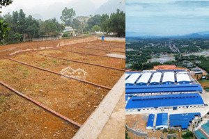 chính chủ cần bán lô đất có sổ diện tích 150m2 giá 2xxtr đối diện cụm cn & kcn lạc thịnh hoà bình