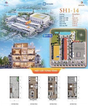 sh1-14 căn nhà phố vàng giữa trung tâm new orchard!