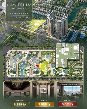 siêu phẩm căn 2pn view công viên năng động tại lumière orient pearl