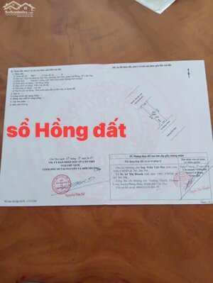 Nắm chủ: BÁN NỀN ĐƯỜNG B5 KDC TÂN PHÚ -P. HƯNG PHÚ (TÂN PHÚ CŨ)- CẦN THƠ.