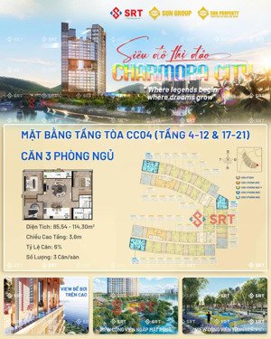 chỉ có duy nhất căn góc 3pn view biển và trung tâm tp, sổ hồng vĩnh viễn,không gian sống như resort